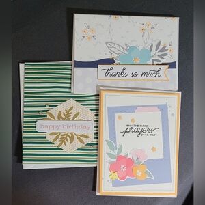 Assorted Floral Greeting Cards - Mixed Pastel & Green